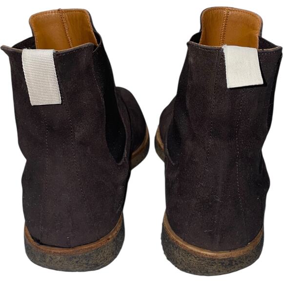 Common Projects Chocolate Brown Nubuck Chelsea Boots     Size: EU 44 /US 11 - Picture 5 of 9
